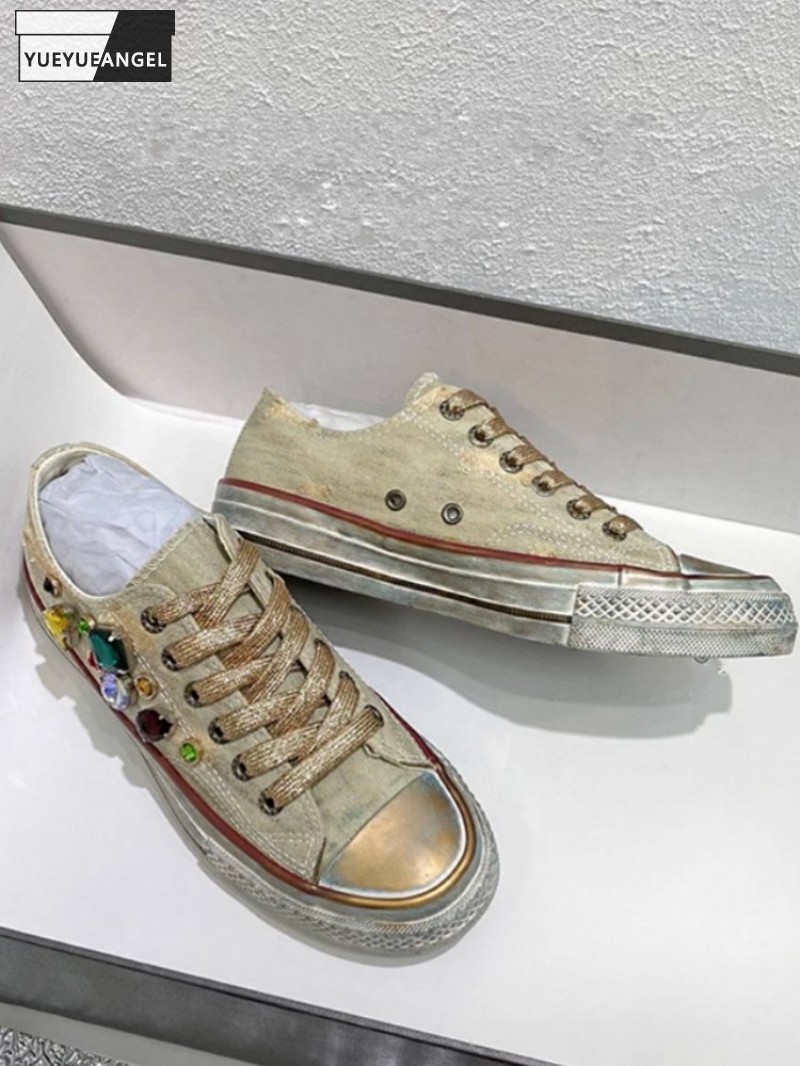 Women Shoes Joggers - Mulheres do vintage baixo corte rendas