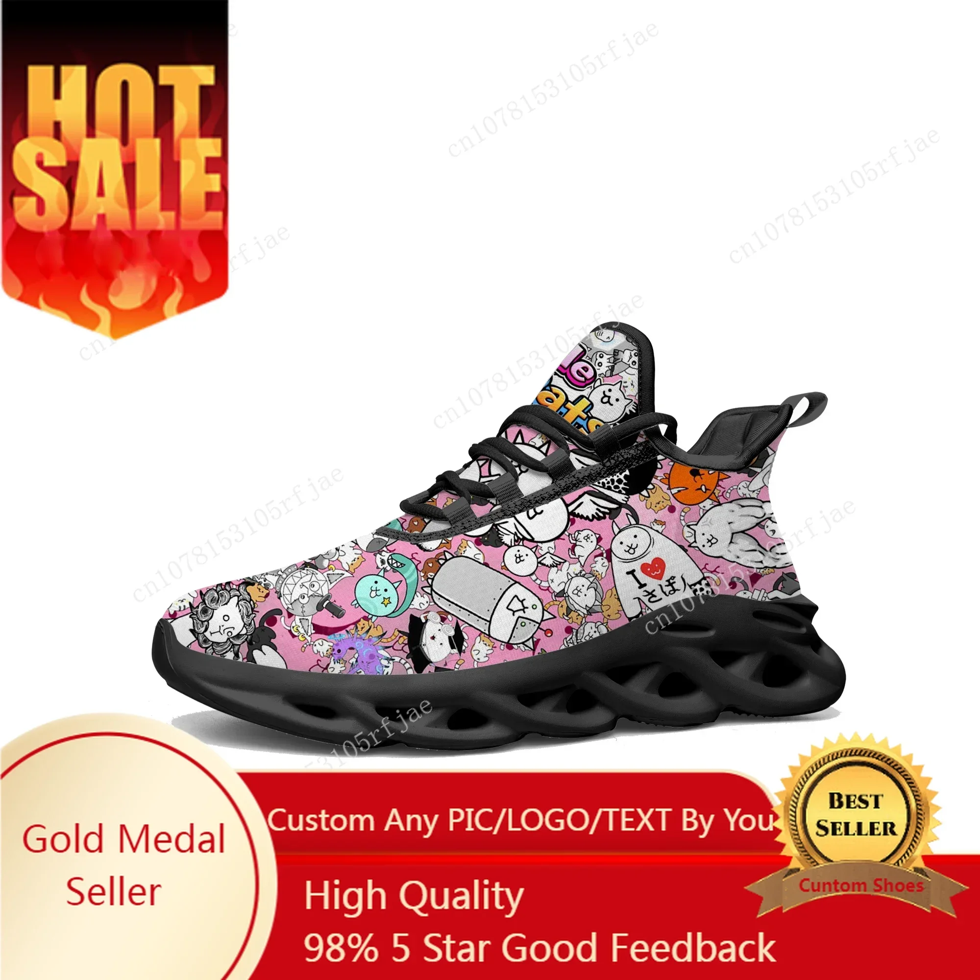 Women Shoes Running - Tênis The Battle Cats Flats, estilo