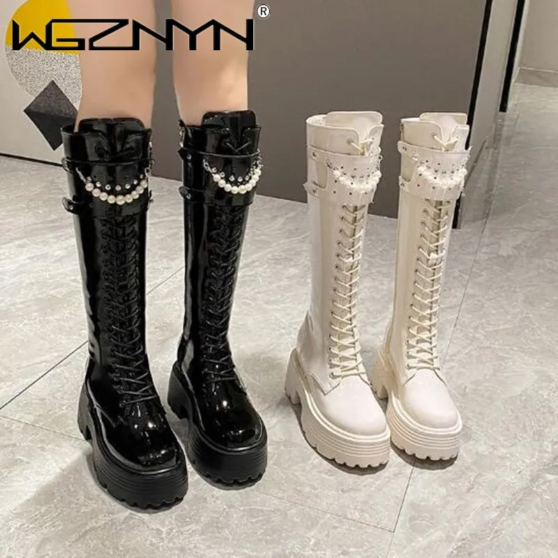 Zip Up Boots Short - Inverno de couro quente botas de