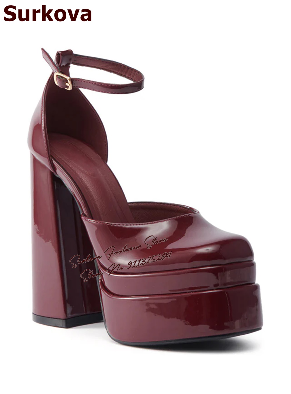 Surkova vestido de salto gross - Women'S Shoes Burgundy avaliação e preço