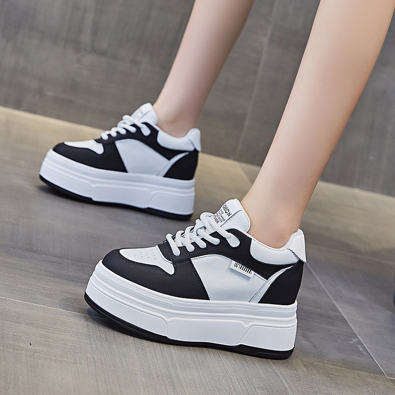 9cm couro genuíno nova marca d - Women Shoes Running avaliação e preço