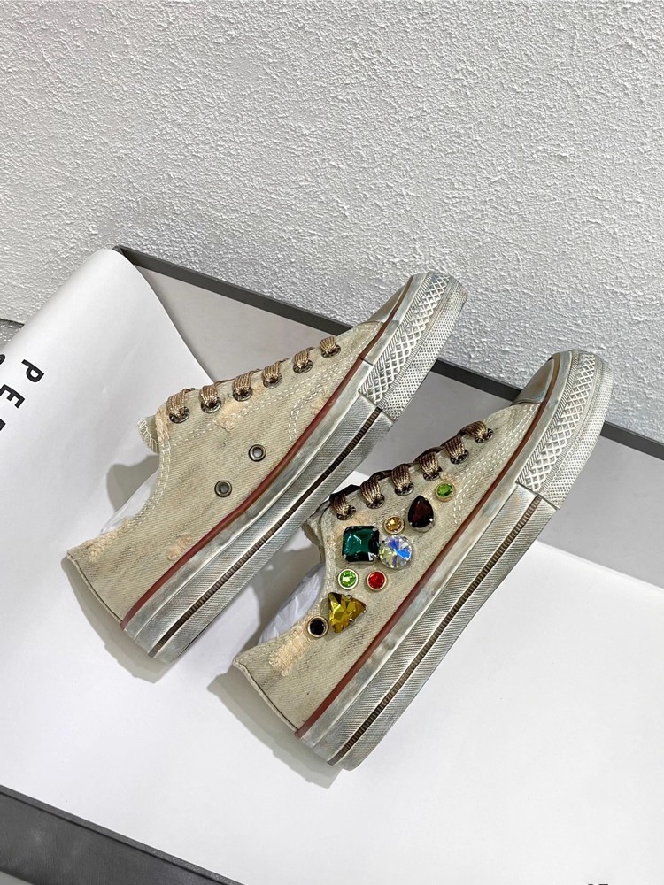 Mulheres do vintage baixo cort - Women Shoes Joggers avaliação e preço