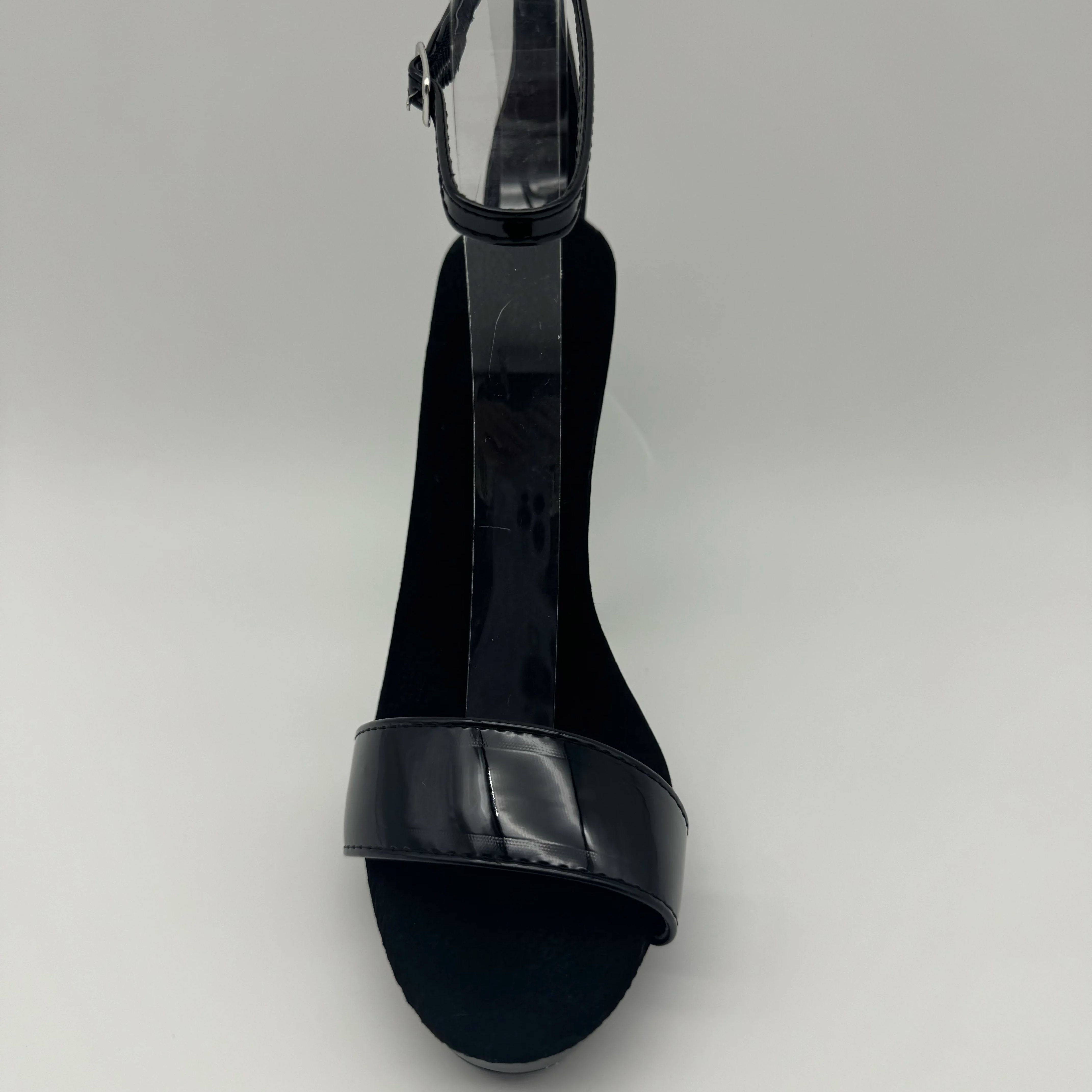 Stilettos pretos de patente 13 - Wide Fit Heels avaliação e preço