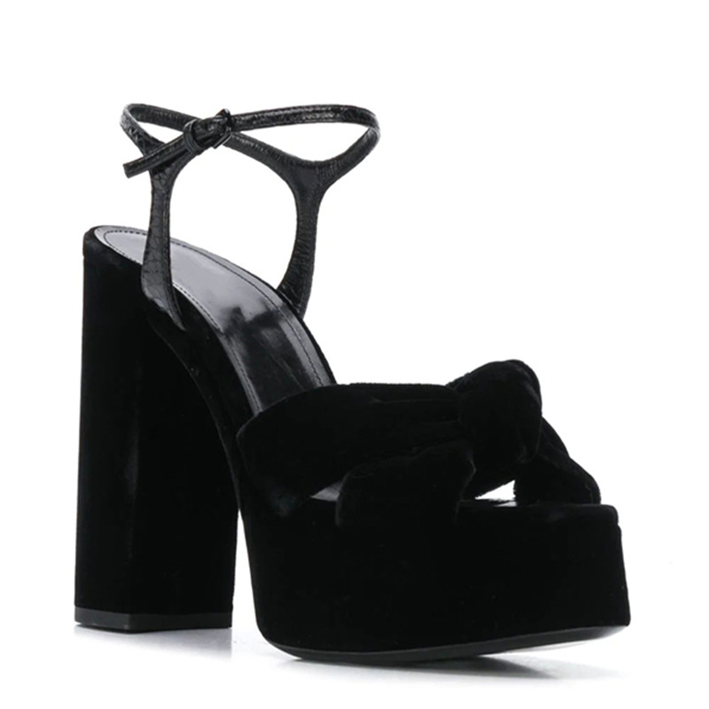 Borgonha veludo nó peep toe sa - Women'S Shoes Burgundy avaliação e preço