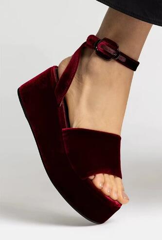 Sandálias de Salto Alto com Ti - Women'S Shoes Burgundy avaliação e preço