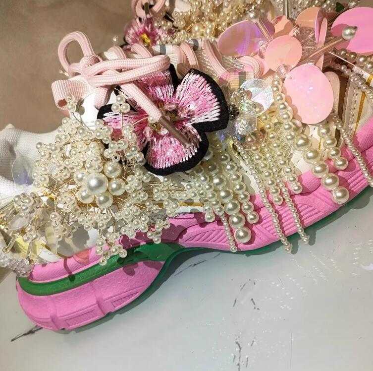 Estilo princesa pérola beading - Women'S Shoes Com avaliação e preço