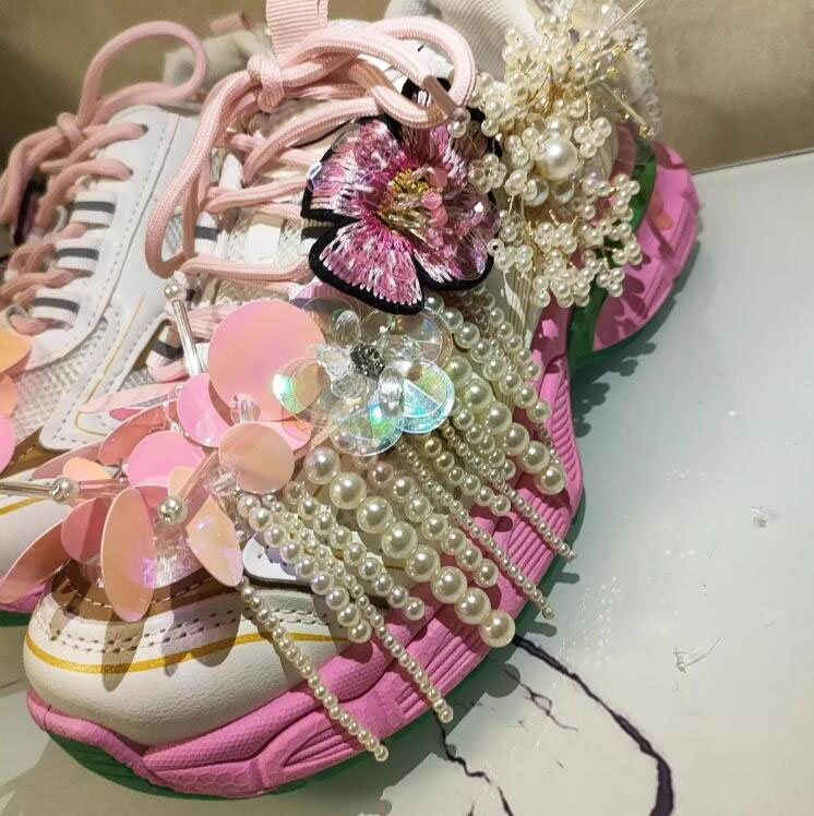Estilo princesa pérola beading - Women'S Shoes Com avaliação e preço