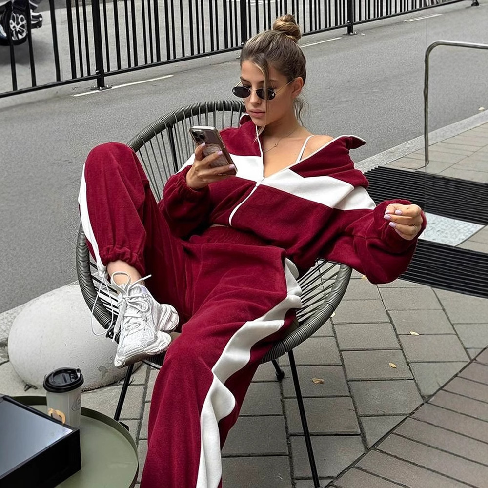 Conjuntos de duas peças conjun - Women Shoes Joggers avaliação e preço
