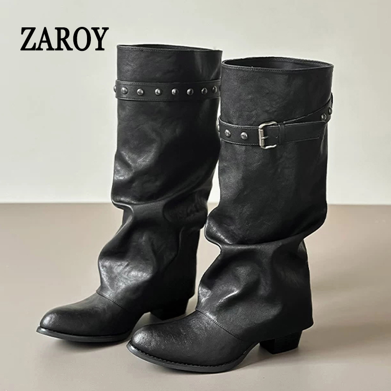 Botas de cano alto ZAROY para  - Wide Fit Heels avaliação e preço