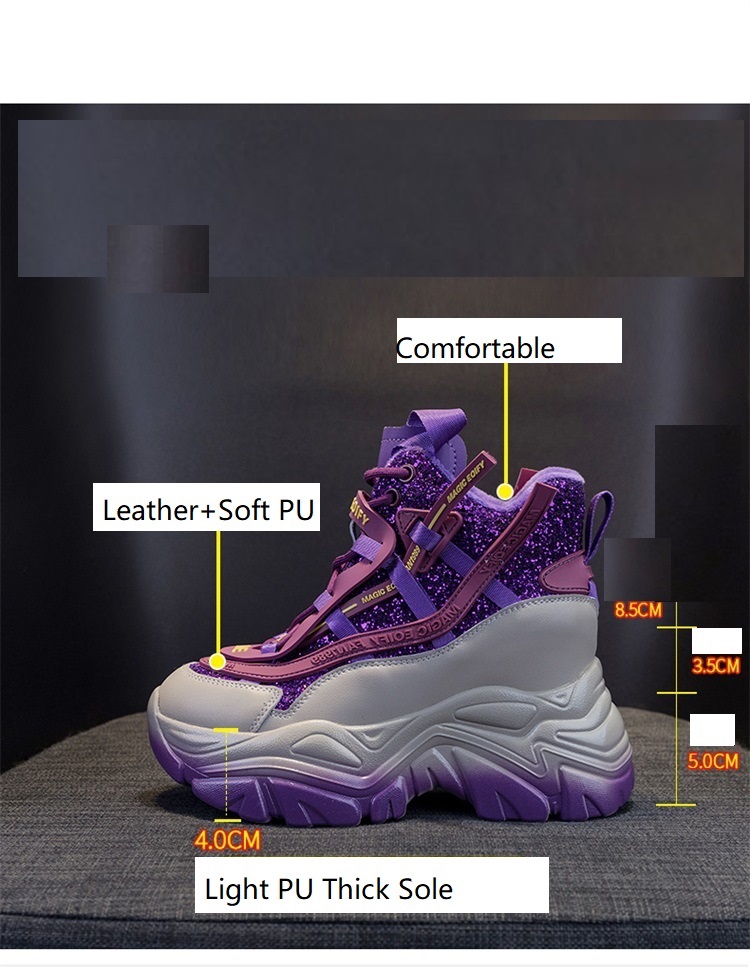 2025 tênis de cunha escondida  - Women'S Shoes Com avaliação e preço
