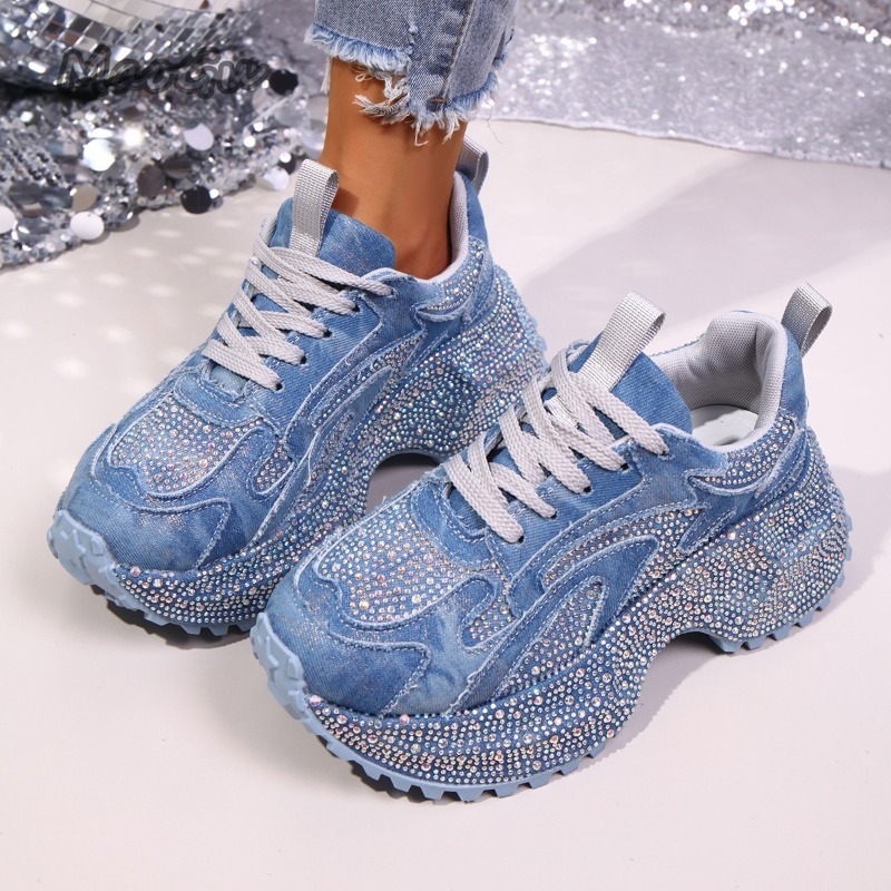 Moda strass feminino chunky tê - Women'S Shoes Com avaliação e preço
