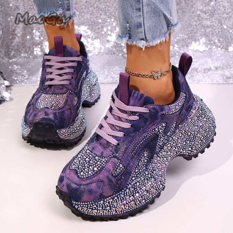 Moda strass feminino chunky tê - Women'S Shoes Com avaliação e preço