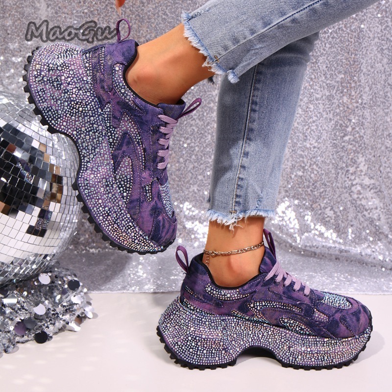 Moda strass feminino chunky tê - Women'S Shoes Com avaliação e preço