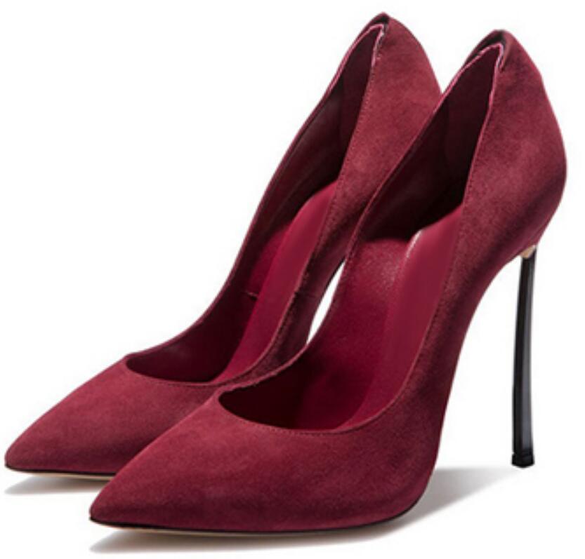 Mulheres apontou toe lâmina bo - Women'S Shoes Burgundy avaliação e preço
