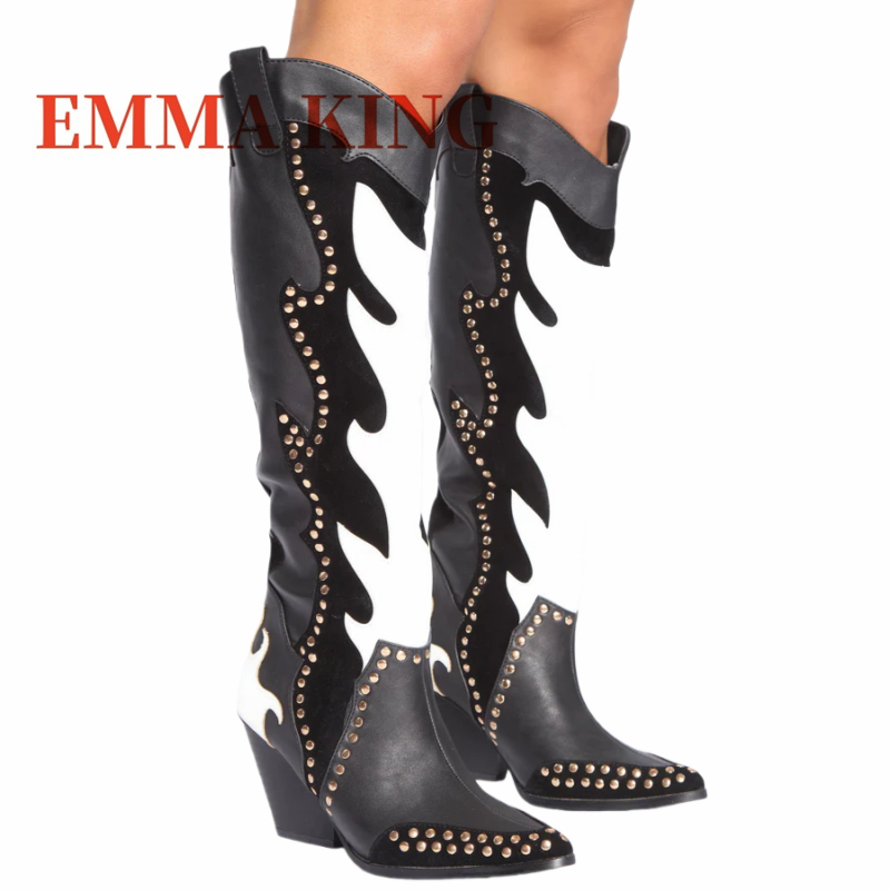 Botas de cowboy ocidentais cra - Wide Fit Heels avaliação e preço